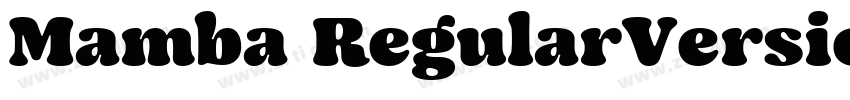 Mamba RegularVersion字体转换